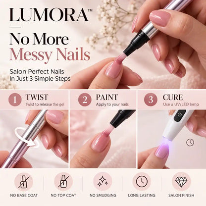 LUMORA™ Salon Nails, Anywhere.